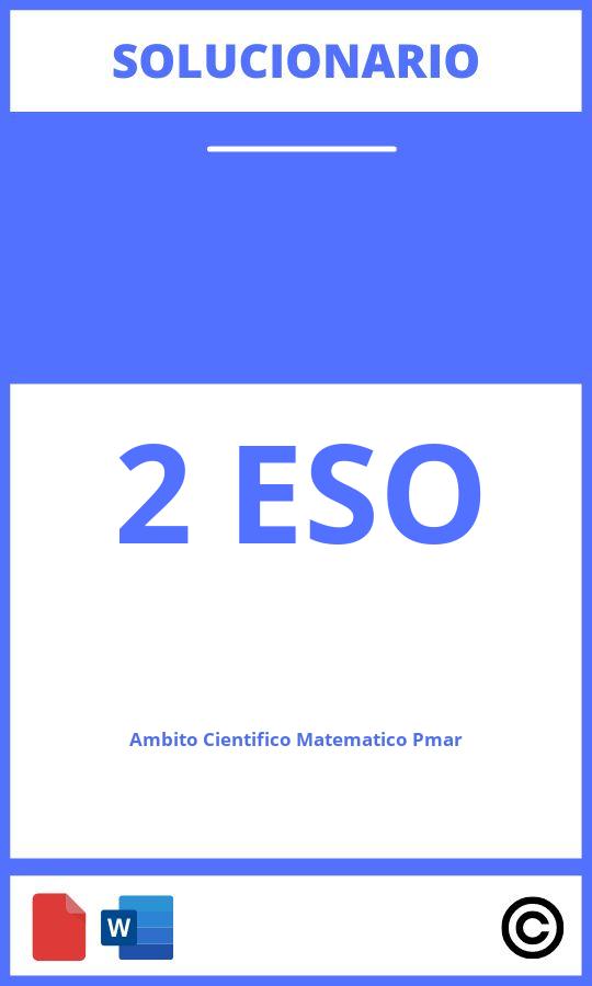 Ambito Científico Matemático Pmar 2 Eso Solucionario