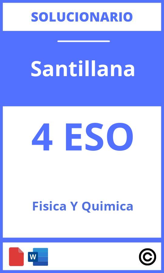 Solucionario Fisica Y Quimica 4 Eso Santillana