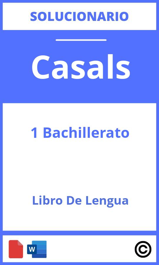 Solucionario Libro De Lengua 1 Bachillerato Casals