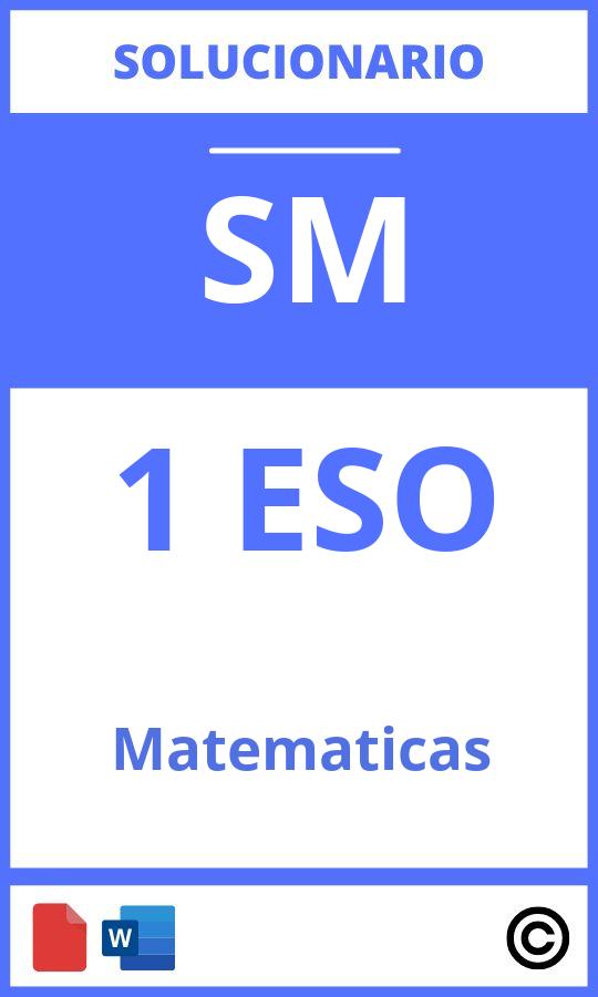 Solucionario Matematicas Sm 1 Eso