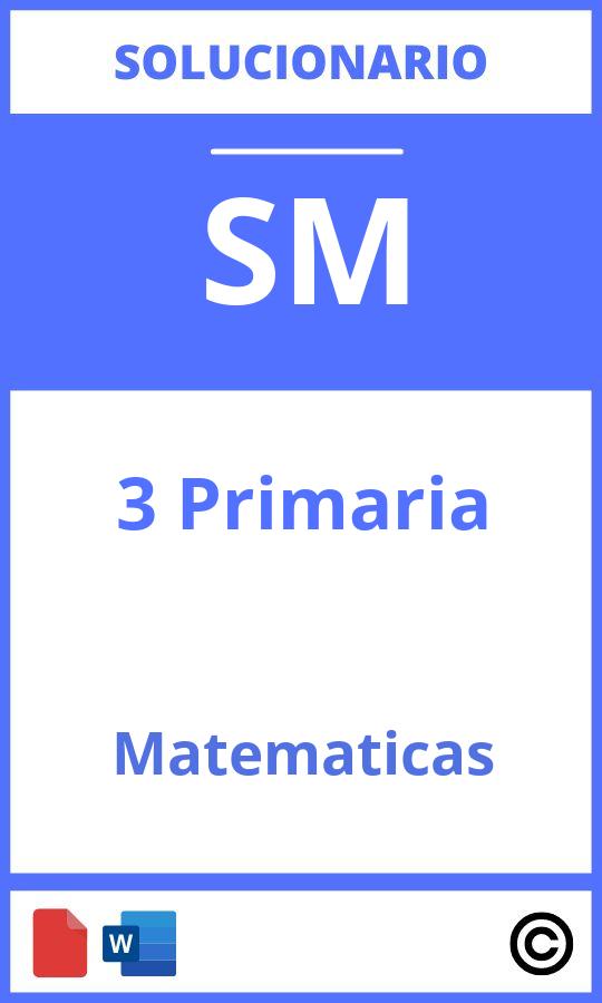 Solucionario Matematicas 3 Primaria Sm Savia