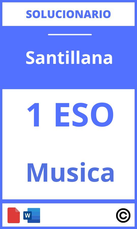 Solucionario Música 1 Eso Santillana